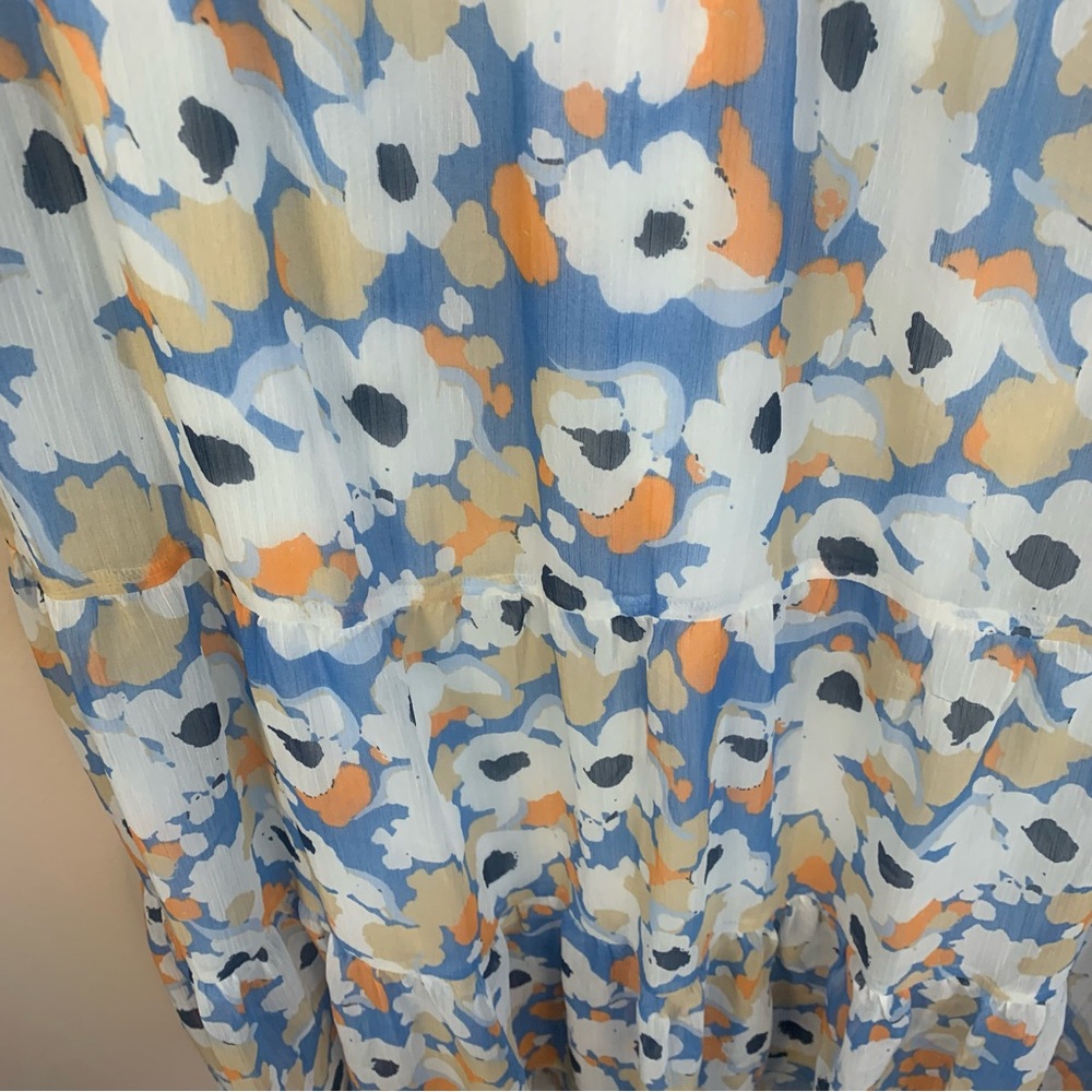 Joie Limited Edition Floral Fields Tiered Chiffon Maxi Dress - Picture 12 of 15